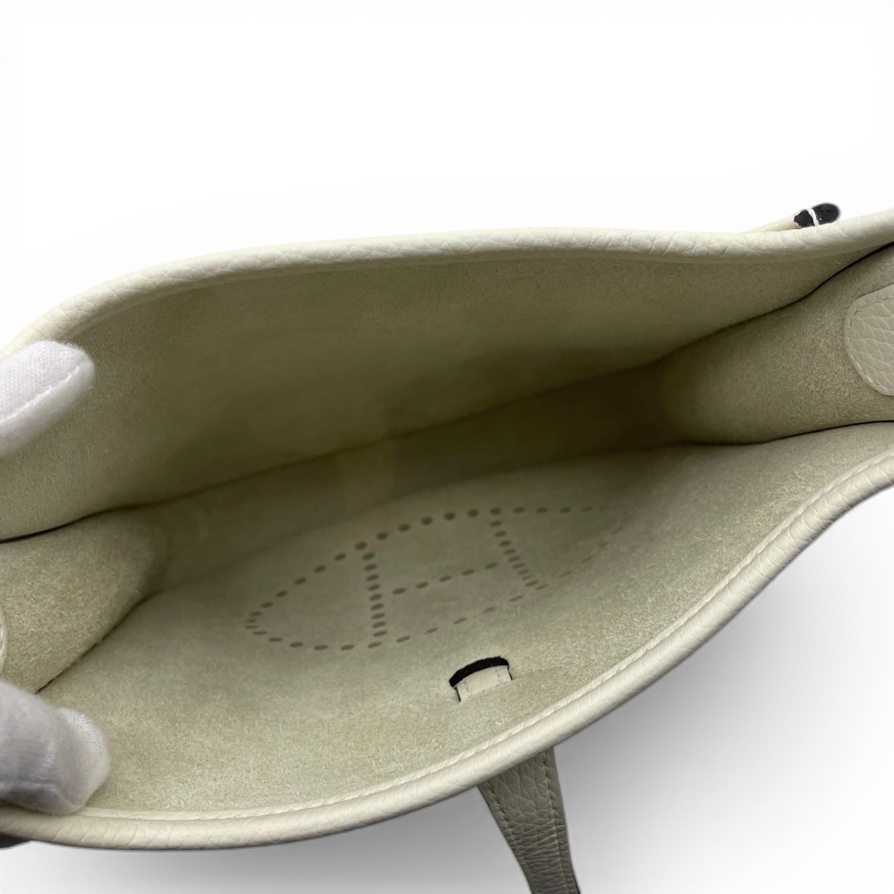 エルメス エヴリン 23 クレーム トリヨンクレマンス シルバー金具 K