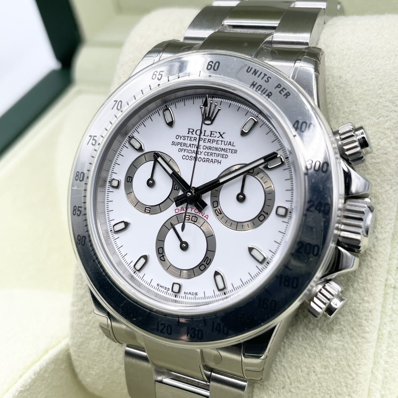 ロレックス デイトナ 116520 ホワイト ステンレススチール 40mm