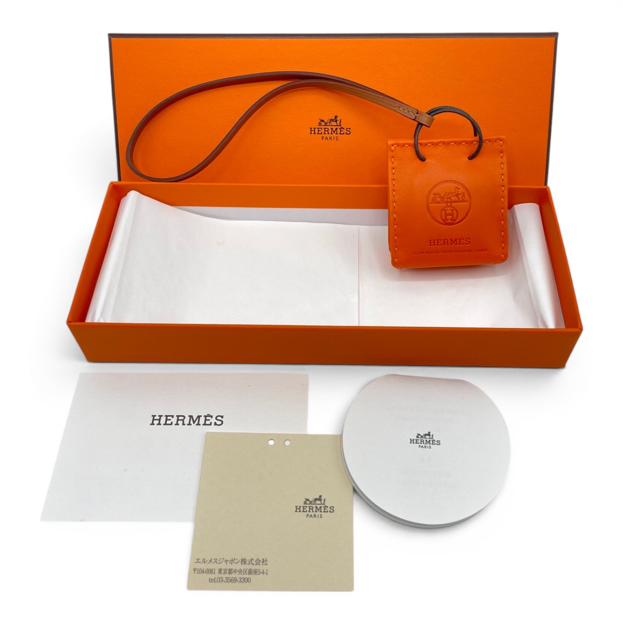 【新品未使用】HERMES エルメス　ショッパーチャーム　サックオランジュ エルメス サックオランジュ バッグチャーム フー/ゴールド