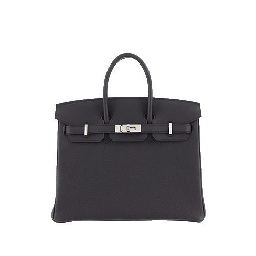 エルメス バーキン25 黒  トゴ シルバー金具 新品