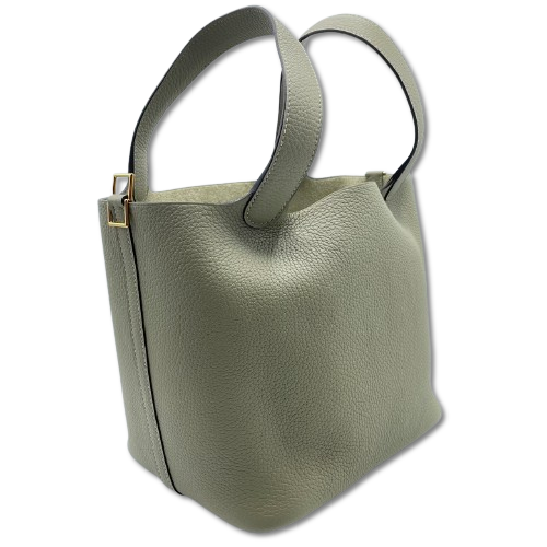 エルメス ピコタンロック MM セージ トリヨンクレマンス ゴールド金具 B刻印