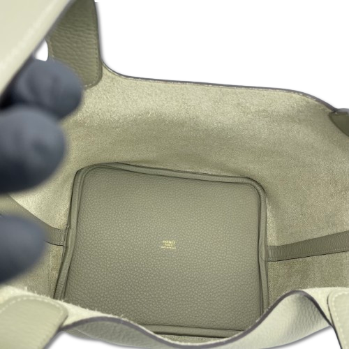 エルメス ピコタンロック MM セージ トリヨンクレマンス ゴールド金具 B刻印