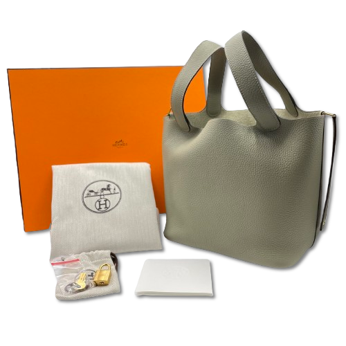 エルメス ピコタンロック MM セージ トリヨンクレマンス ゴールド金具 B刻印