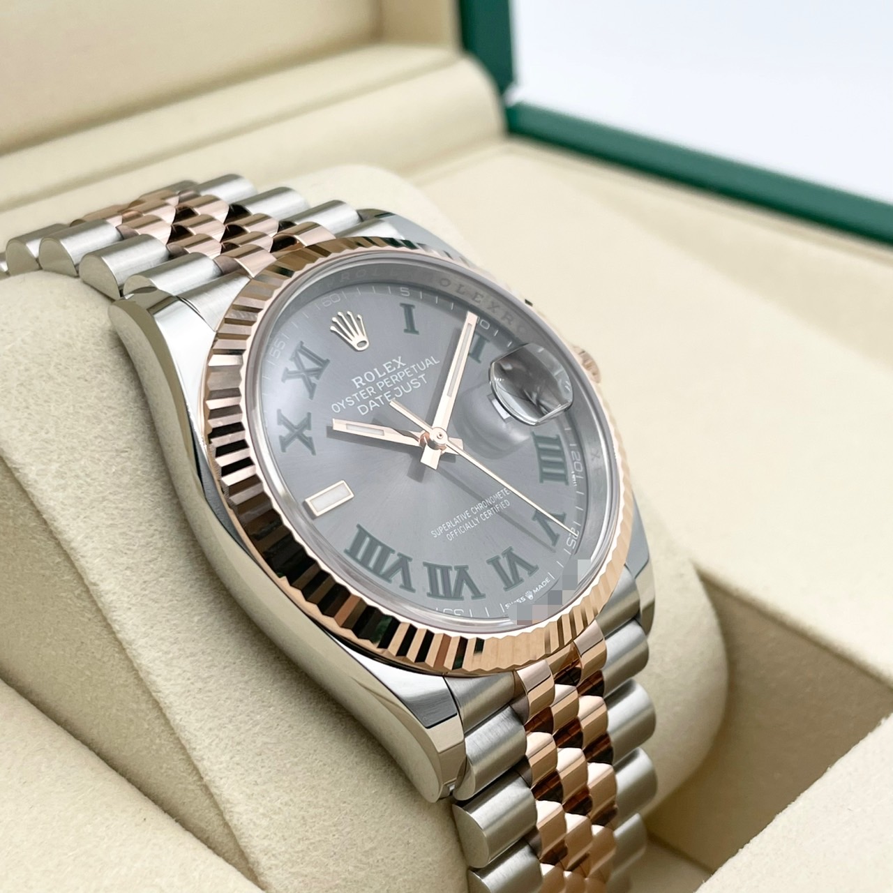 ロレックス デイトジャスト 126231 スレートローマン ジュビリーブレス 36mm