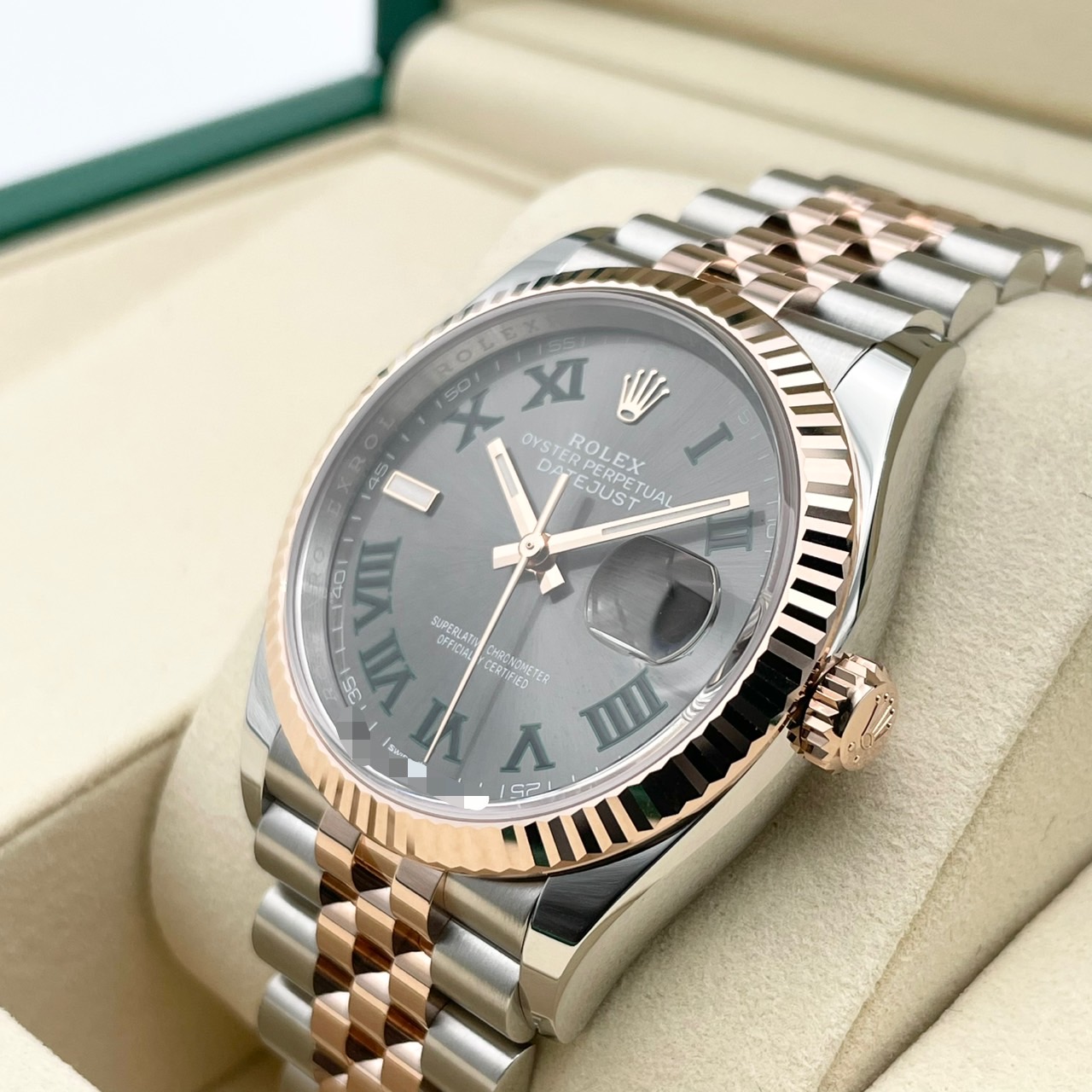 ロレックス デイトジャスト 126231 スレートローマン ジュビリーブレス 36mm