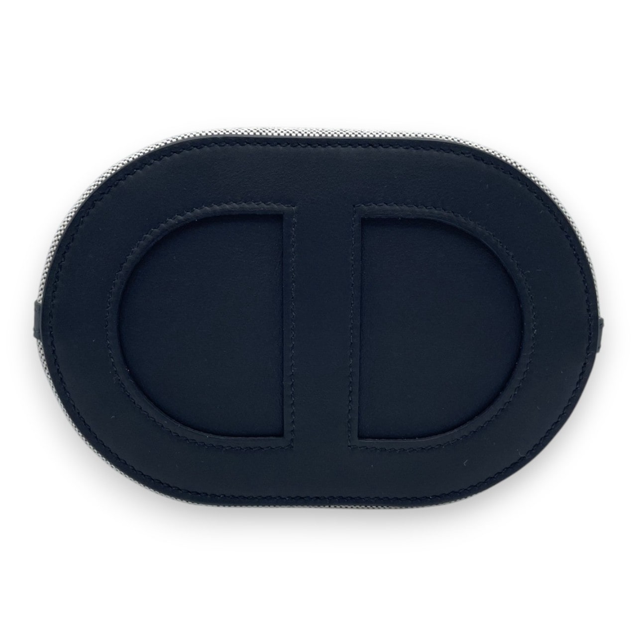 エルメス インザループ 18 ノワール/エクリュ スイフト/トワルアッシュ シルバー金具 K刻印