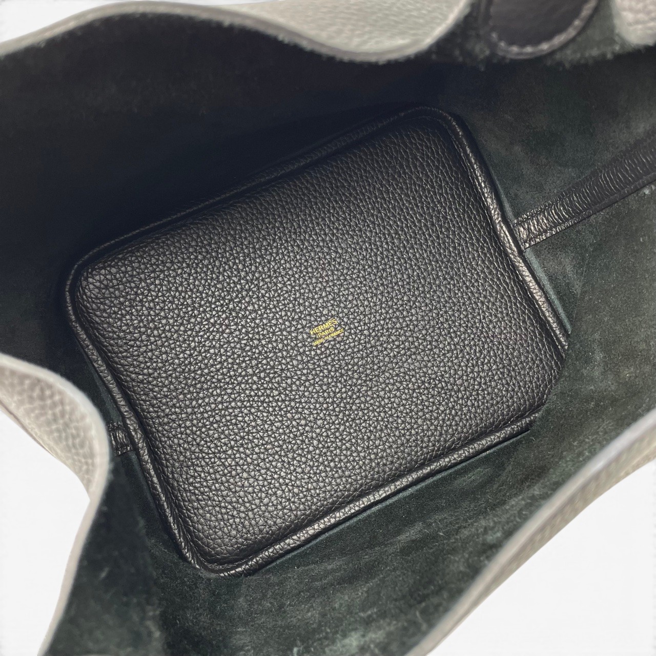 エルメス ピコタンロック MM ノワール トリヨンクレマンス ゴールド金具 W刻印