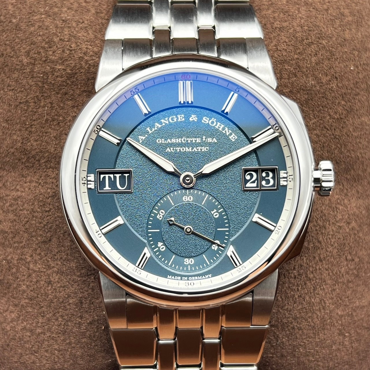 【超希少！2024年5月ギャラ！】ランゲ&ゾーネ オデュッセウス 363.179 ダークブルー ステンレススチール 40.5mm