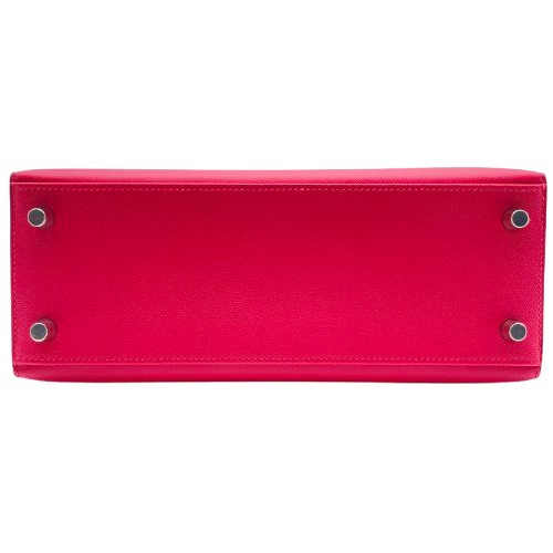 エルメス ケリー 25 ローズエクストリーム ボームダム シルバー金具 W刻印