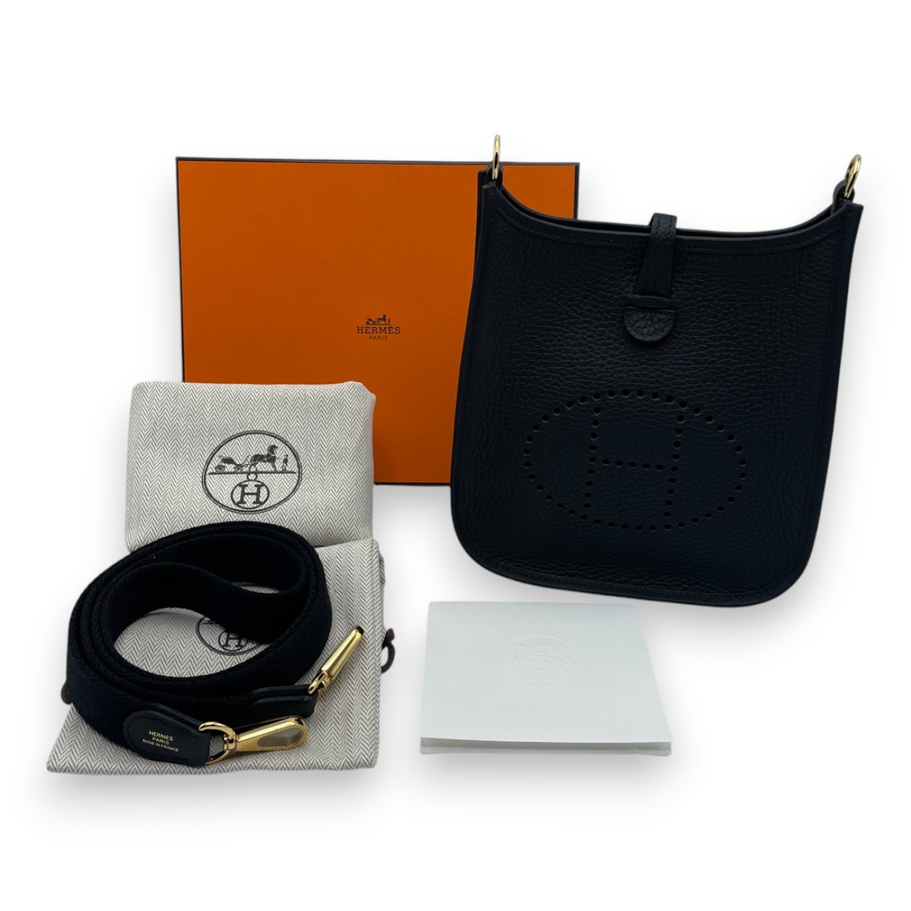 【新品未使用】【最新K刻印】HERMES ミニエヴリン アマゾーヌ TPM 16 エルメス ミニエヴリン アマゾーヌ TPM ノワール トリヨンクレマンス