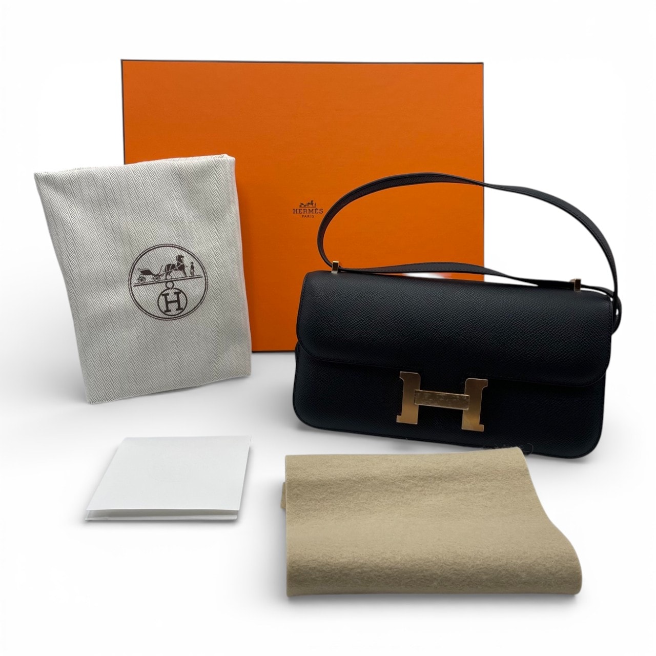 HERMES エルメス　コンスタンススリム　ノワール　ゴールド金具　新品未使用 エルメス コンスタンスエラン 25 ノワール エプソン ローズゴールド