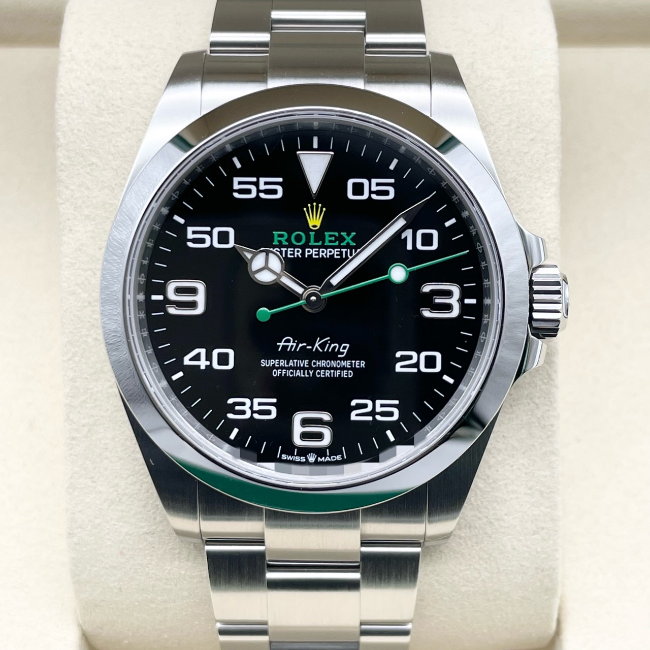 ロレックス エアキング 126900 ブラック オイスターブレス 40mm