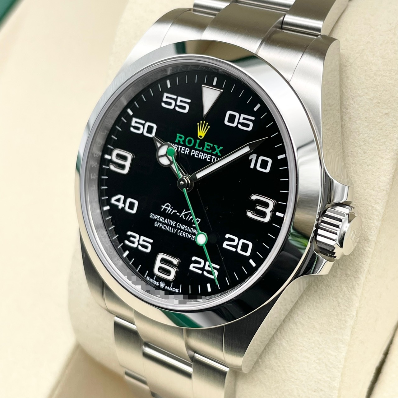 ロレックス エアキング 126900 ブラック オイスターブレス 40mm