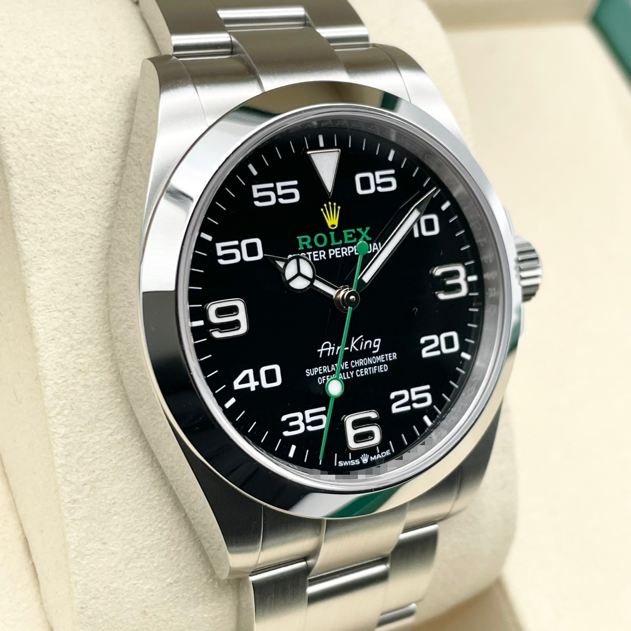 ロレックス エアキング 126900 ブラック オイスターブレス 40mm