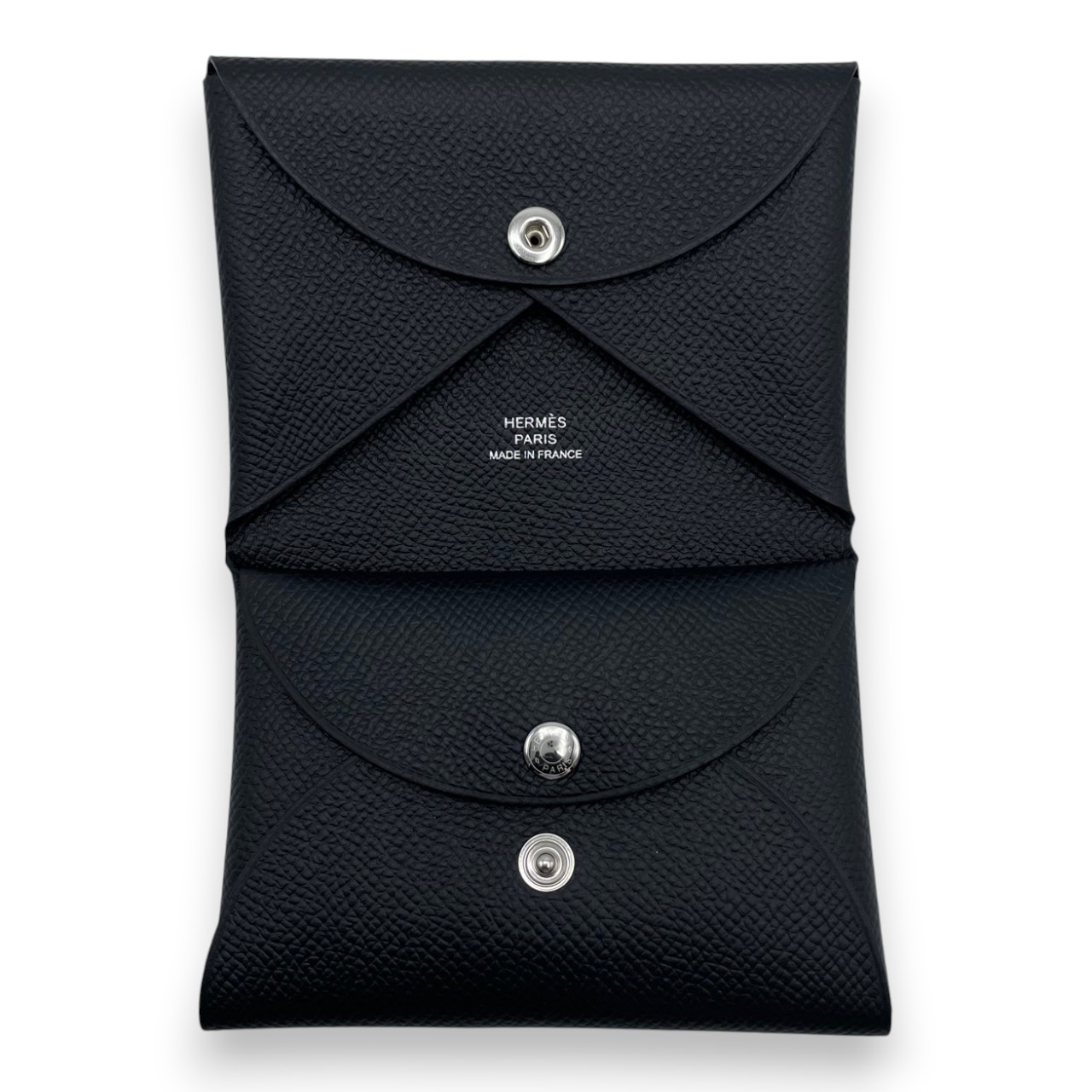 エルメス　ガルヴィ　Y刻印　使用回数1回 エルメス カルヴィ デュオ ノワール エプソン シルバー金具 G刻印