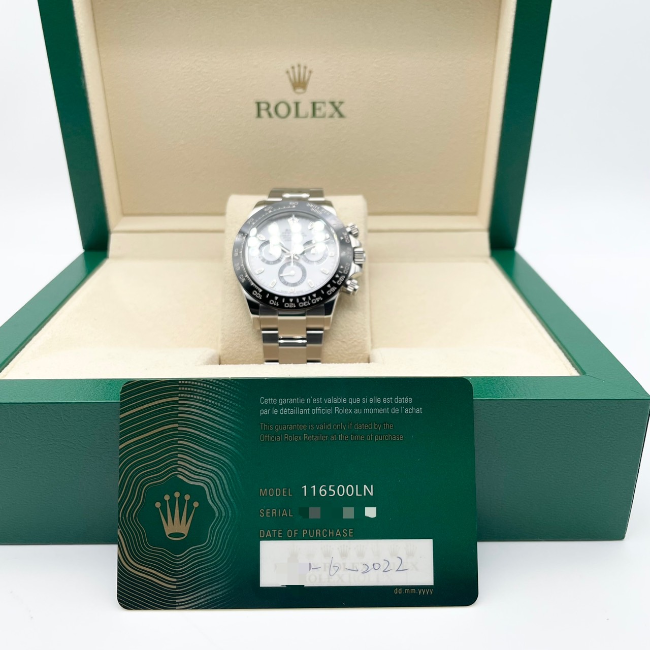 ロレックス デイトナ 116500LN ホワイト オイスターブレスレット 40mm