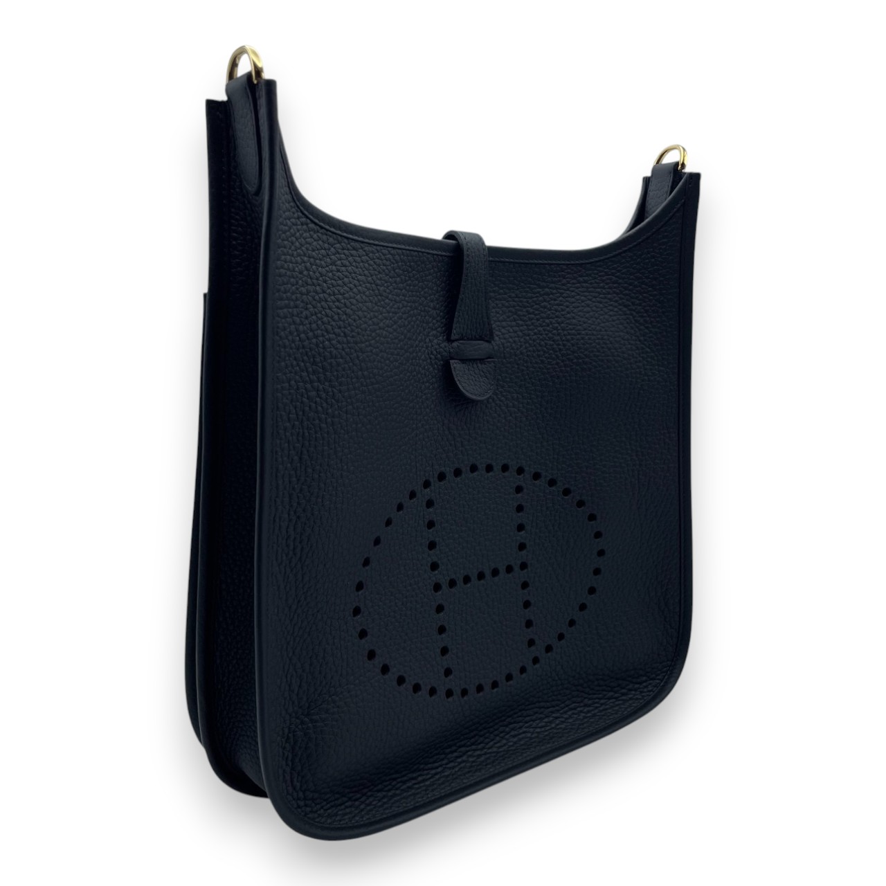 エルメス エヴリン PM ノワール トリヨンクレマンス ゴールド金具 K刻印