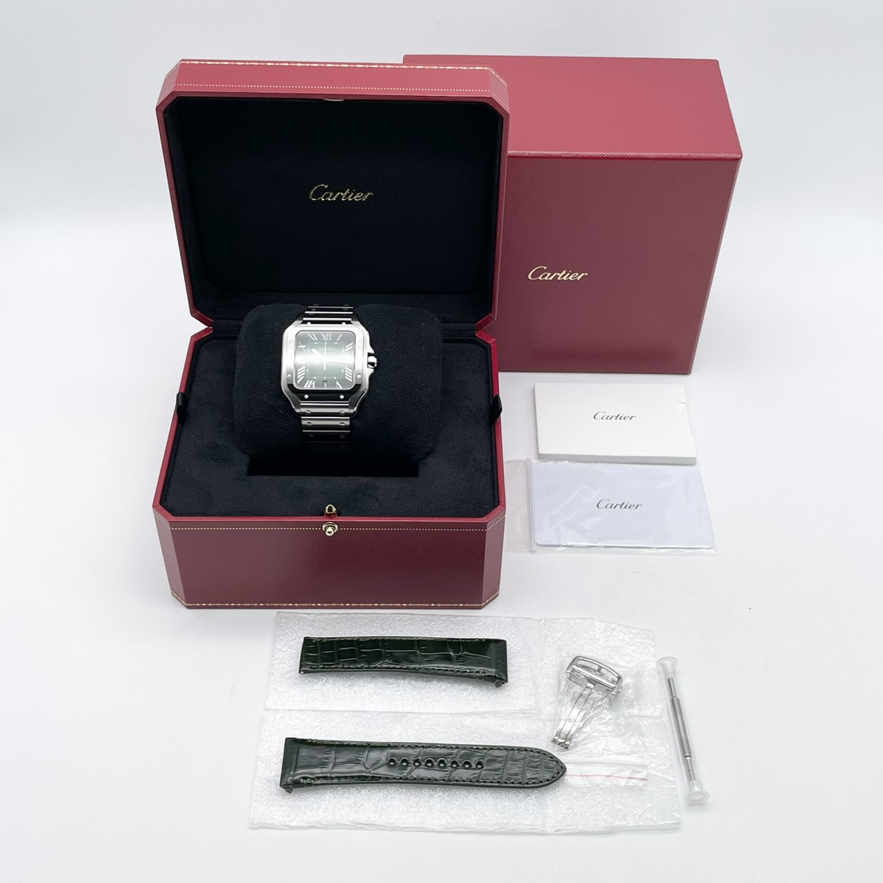 カルティエ サントス ドゥ カルティエ WSSA0062 グリーン 39.8mm