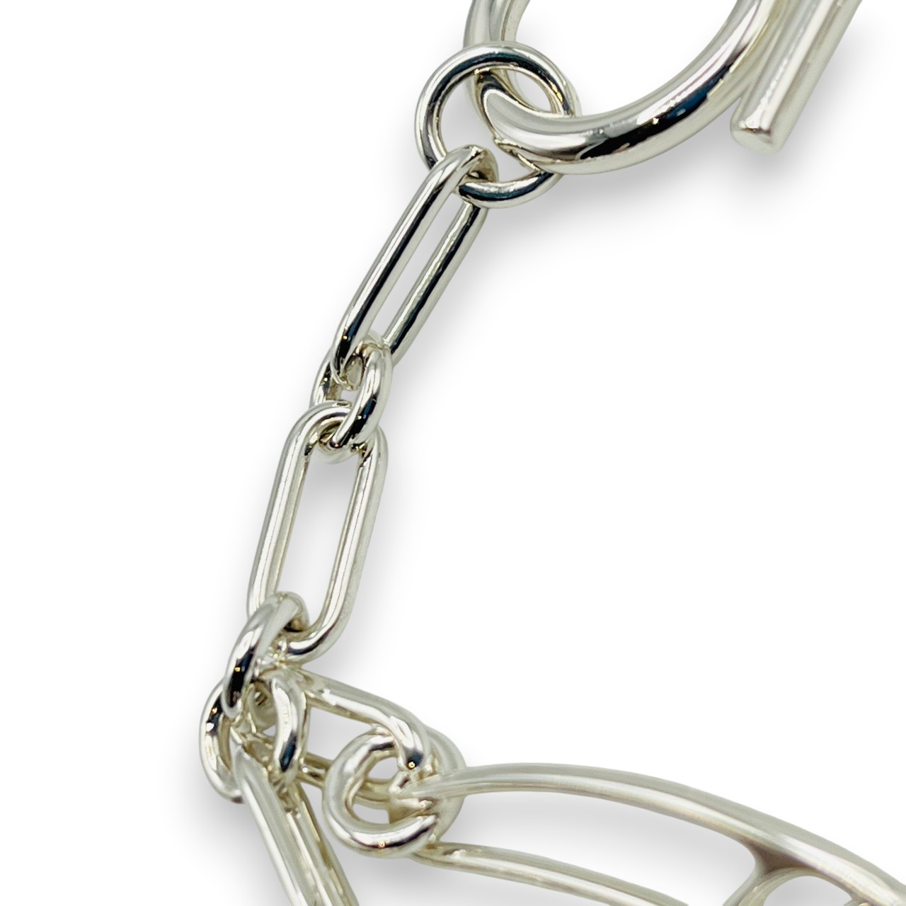 HERMES シェーヌダンクル パンク ブレスレット SH エルメス エルメス シェーヌ・ダンクル パンク ブレスレット SH シルバー925