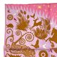 エルメス ガヴロッシュ オルフェウスの魅力に誘われて・デタイユ Sous le Charme d'Orphee Detail 42×43 ピンク/キャラメル /グリーン シルク100％