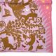 エルメス ガヴロッシュ オルフェウスの魅力に誘われて・デタイユ Sous le Charme d'Orphee Detail 42×43 ピンク/キャラメル /グリーン シルク100％