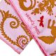 エルメス ガヴロッシュ オルフェウスの魅力に誘われて・デタイユ Sous le Charme d'Orphee Detail 42×43 ピンク/キャラメル /グリーン シルク100％