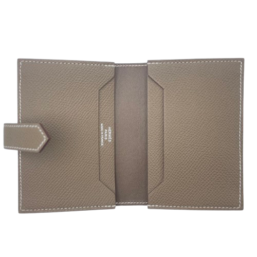 エルメス ベアンミニ カードケース エプソン シルバー金具 W刻印