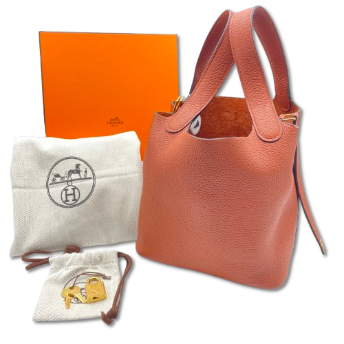 エルメス ピコタンロック PM ブリック トリヨンクレマンス ゴールド金具 Z刻印