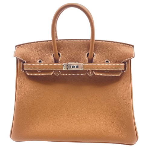 エルメス バーキン 25 ゴールド トリヨンノビーヨ シルバー金具 W刻印