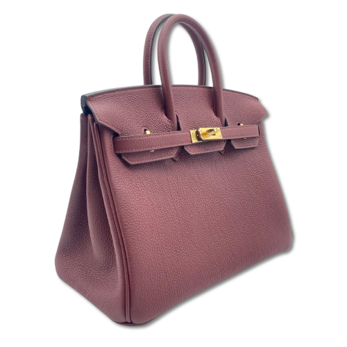 エルメス バーキン 25 ルージュアッシュ トゴ ゴールド金具 K刻印