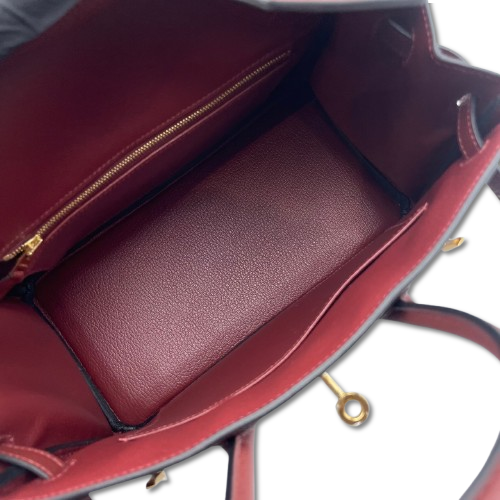 エルメス バーキン 25 ルージュアッシュ トゴ ゴールド金具 K刻印