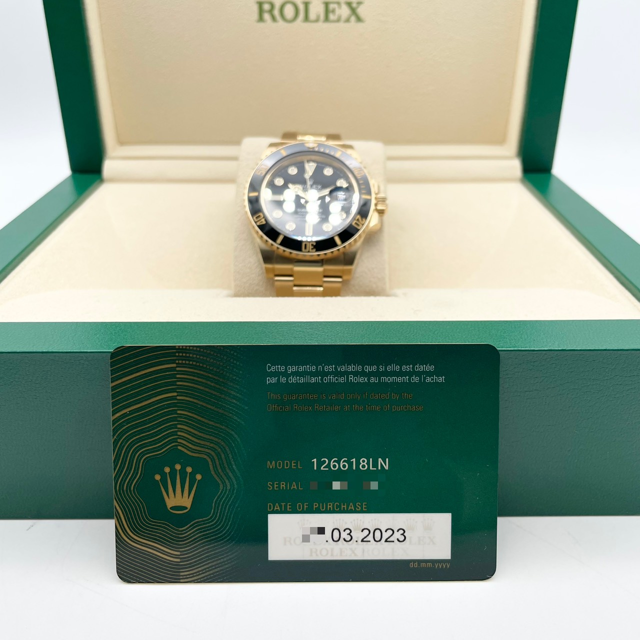 ロレックス サブマリーナーデイト 126618LN ブラック 41mm