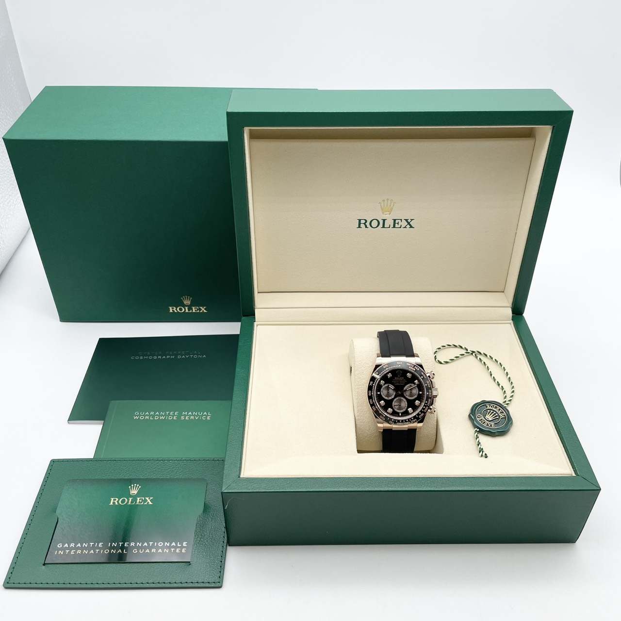 ロレックス デイトナ 126515LNG ブライトブラック＆サンダスト 8Pダイヤ 40mm