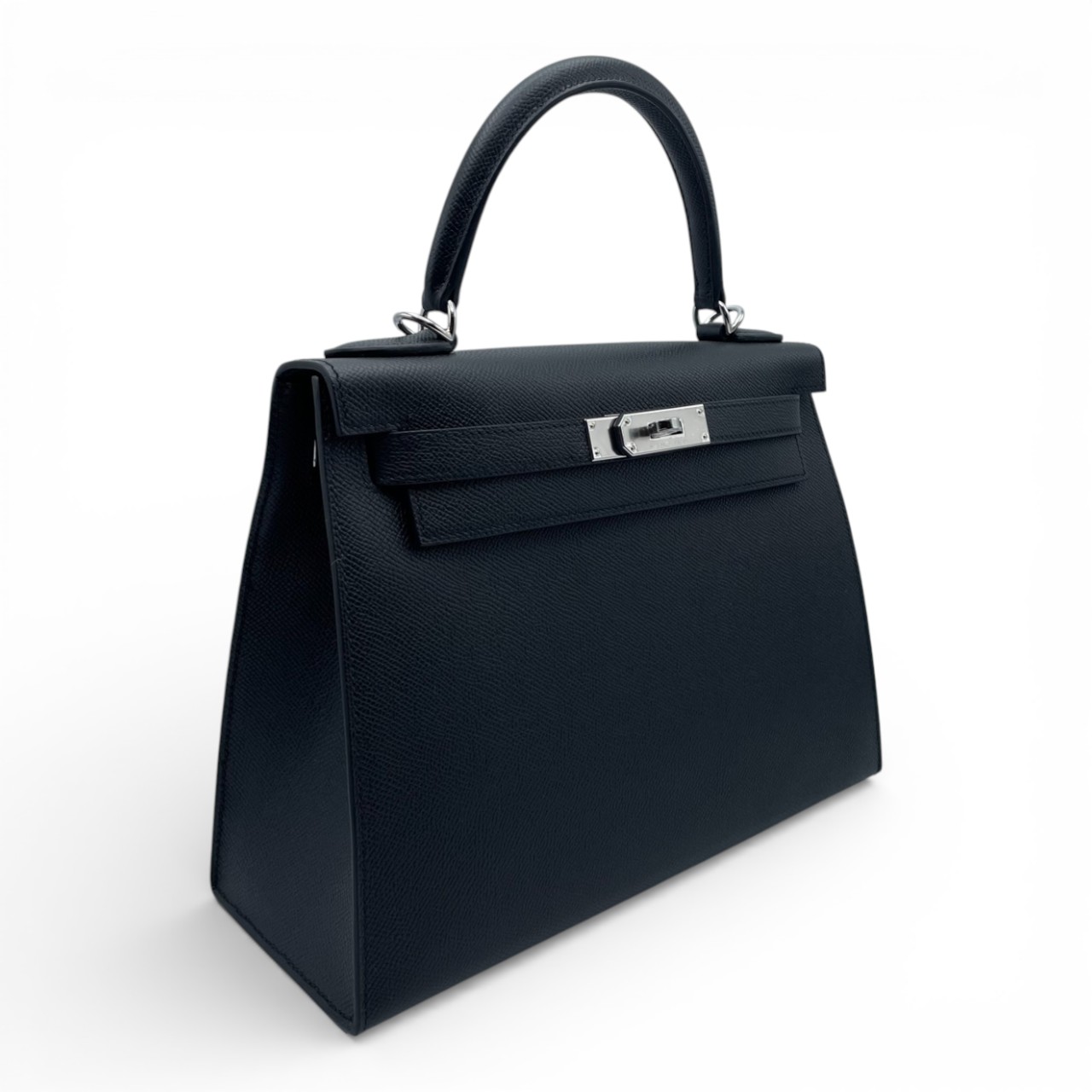 エルメス ケリー 28 ノワール エプソン シルバー金具 K刻印