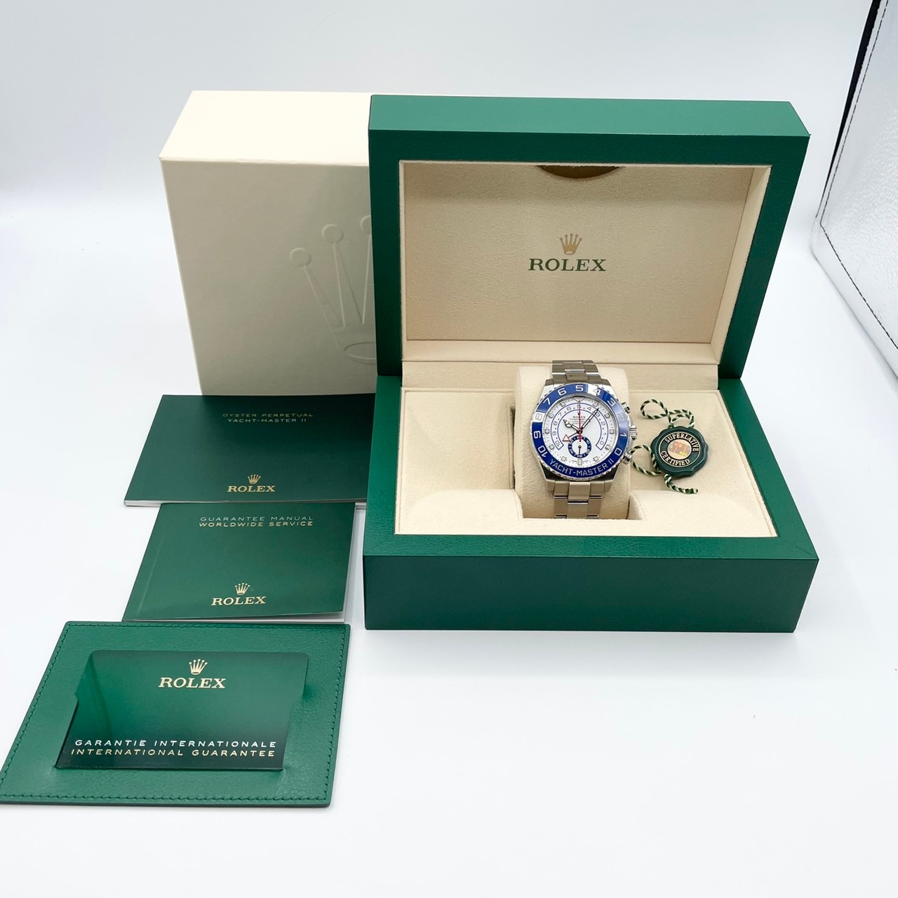 ロレックス ヨットマスター II 116680 ホワイト ステンレススチール 44ｍｍ
