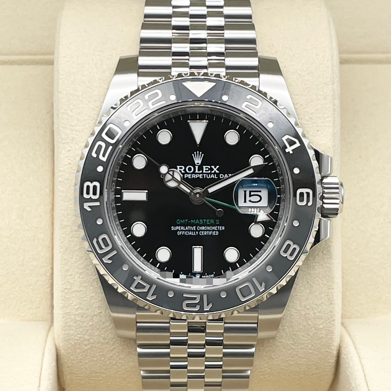 ロレックス GMTマスターII 126710GRNR ブラック ジュビリーブレス 40mm