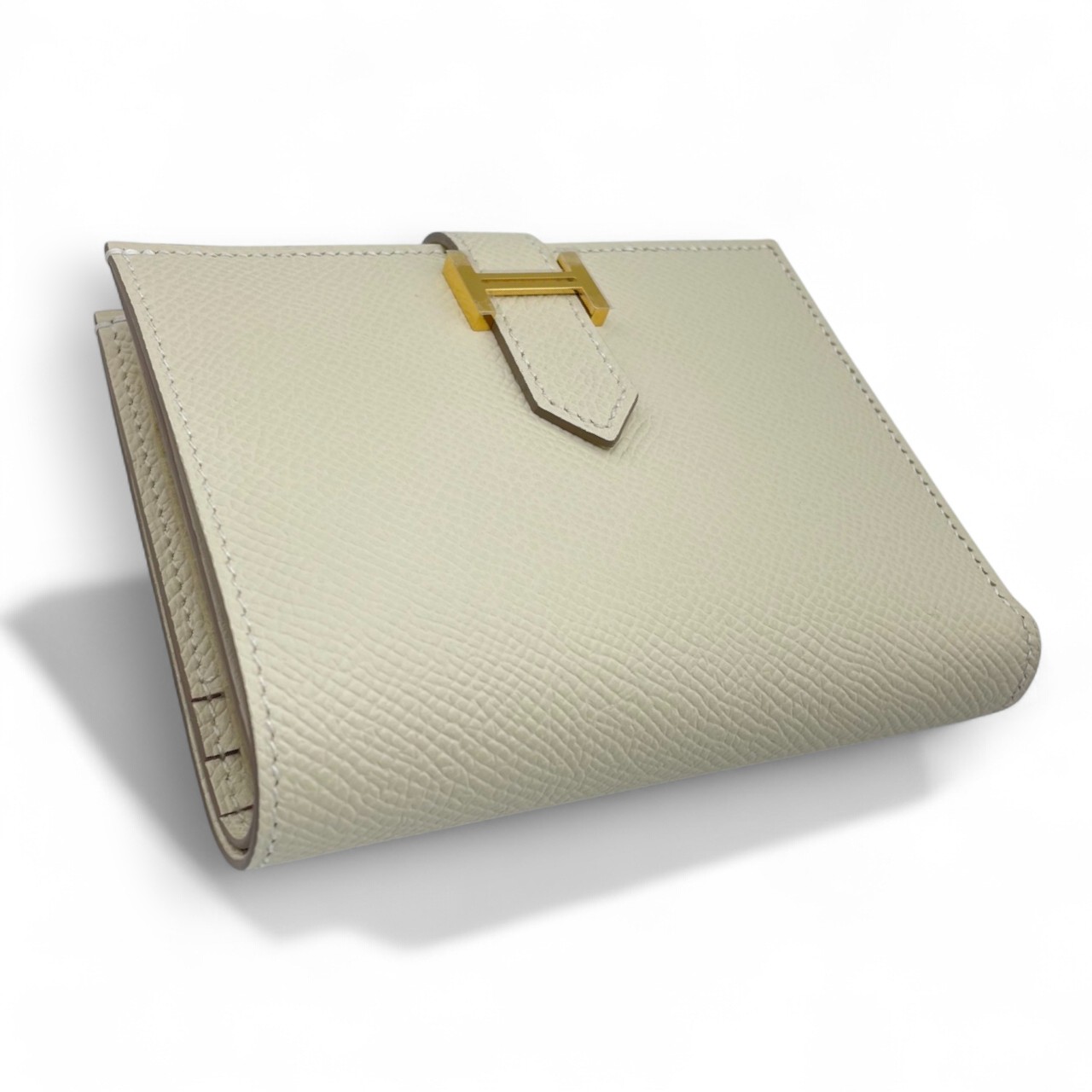 エルメス べアンコンパクト クレ エプソン ゴールド金具 K刻印