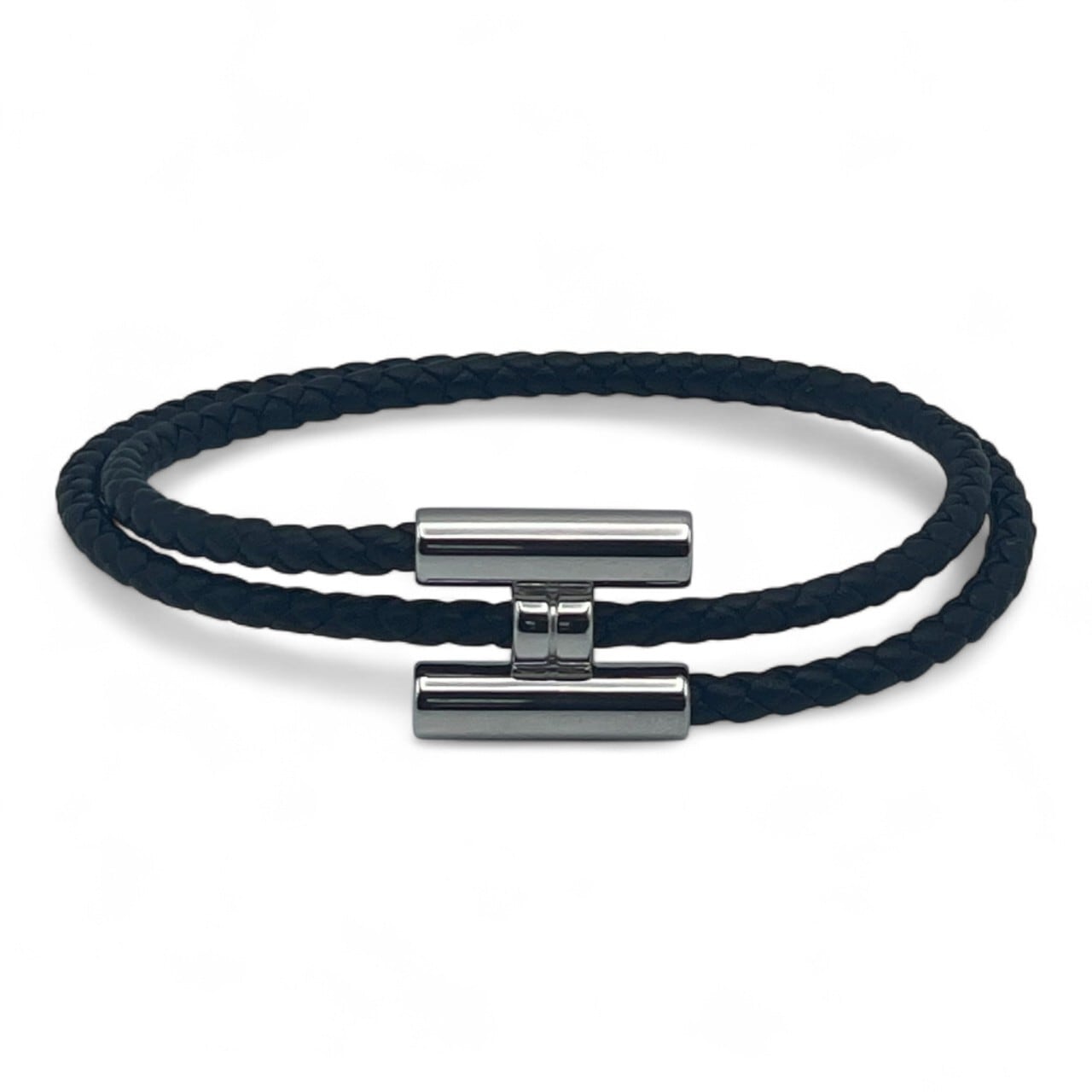 エルメス　レザー　ブレスレット エルメス レザーブレスレット トゥルニ トレッセ T5(18.5cm