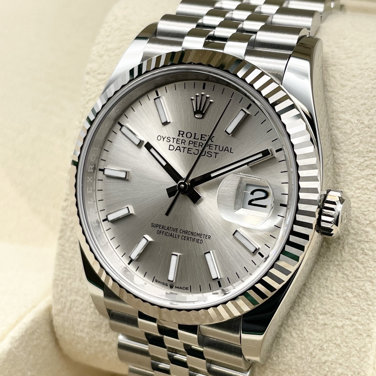 ロレックス デイトジャスト 126234 シルバー ジュビリーブレス 36mm