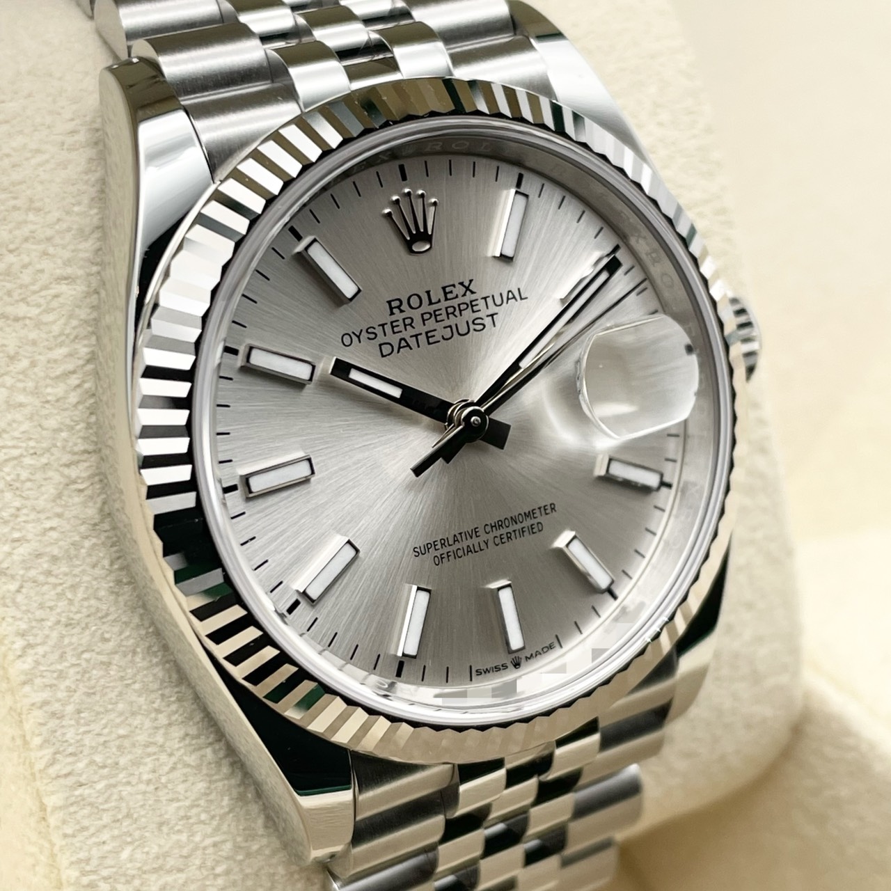 ロレックス デイトジャスト 126234 シルバー ジュビリーブレス 36mm