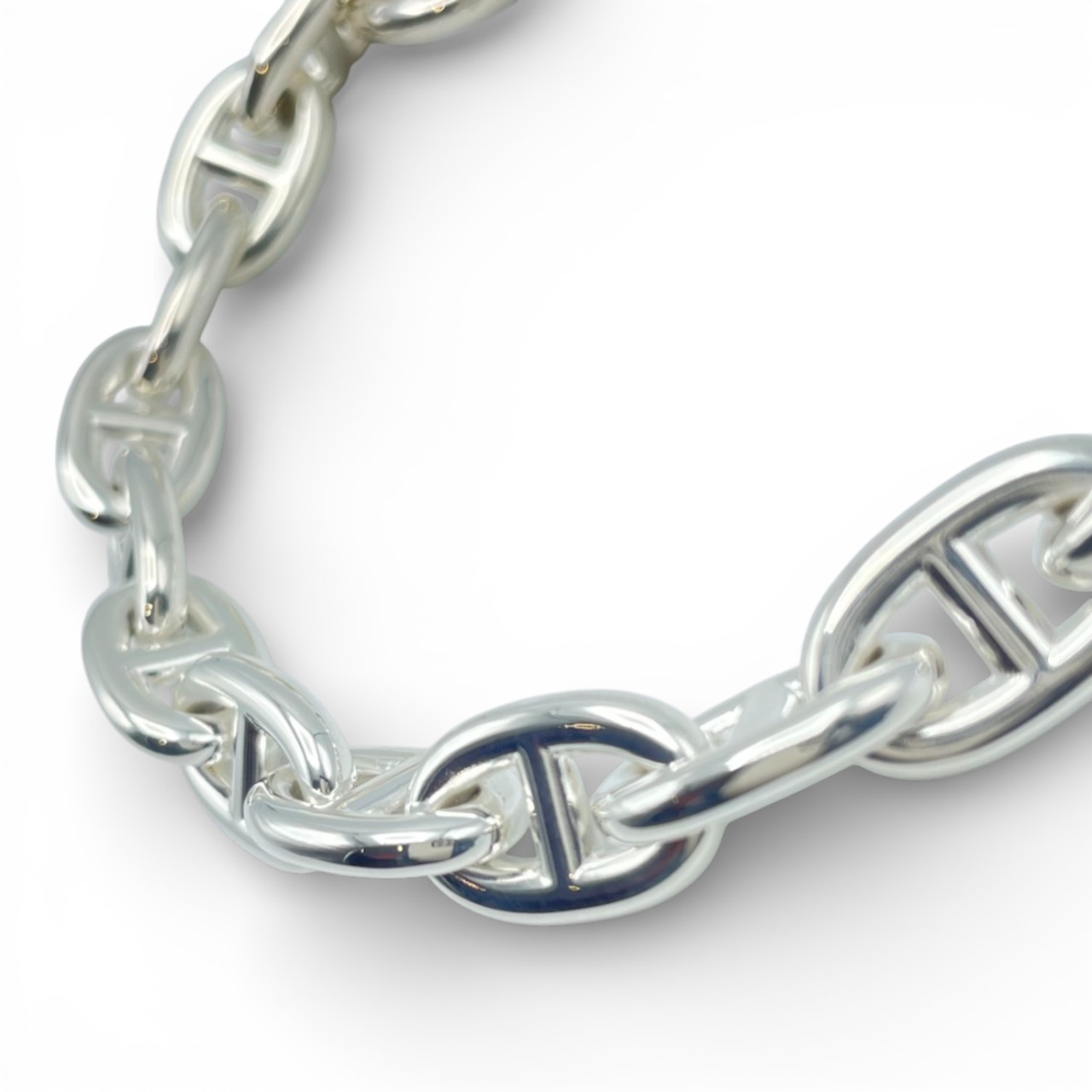 エルメス シェーヌ・ダンクル ブレスレット MM シルバー925 18コマ