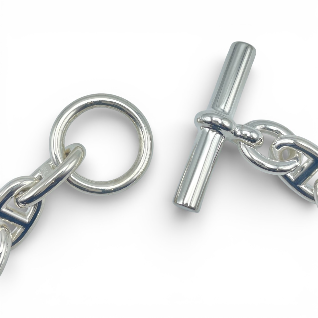 エルメス シェーヌ・ダンクル ブレスレット MM シルバー925 18コマ