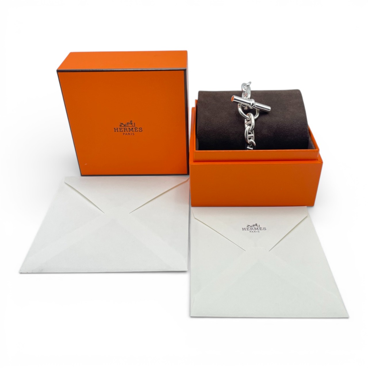 エルメス シェーヌ・ダンクル ブレスレット MM シルバー925 18コマ