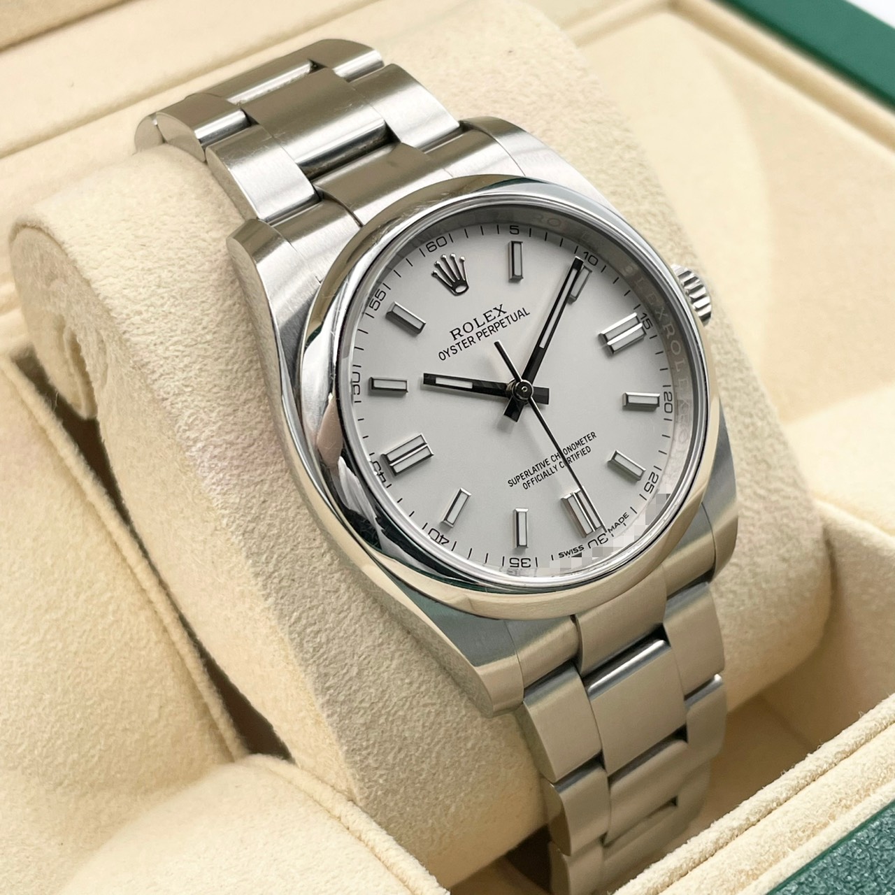 ロレックス オイスターパーペチュアル 116000 ホワイト ステンレススチール 36mm