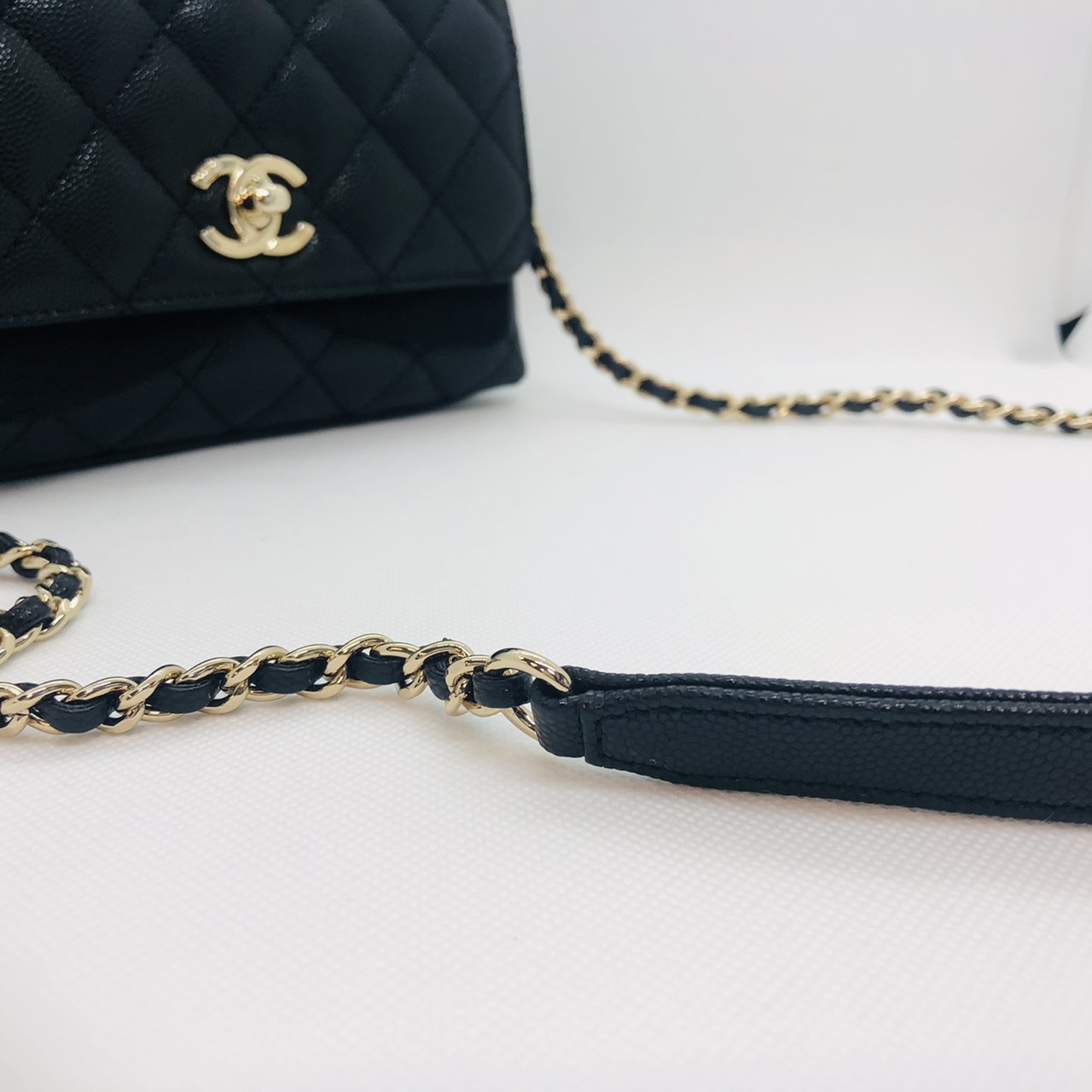 【美品】シャネル トップハンドル ミニマトラッセ ネイビー トップハンドル シャネル バッグ