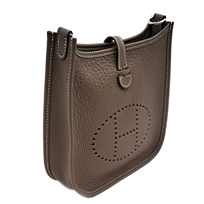 エルメス エヴリン TPM トリヨンクレマンス エトゥープ シルバー金具 U