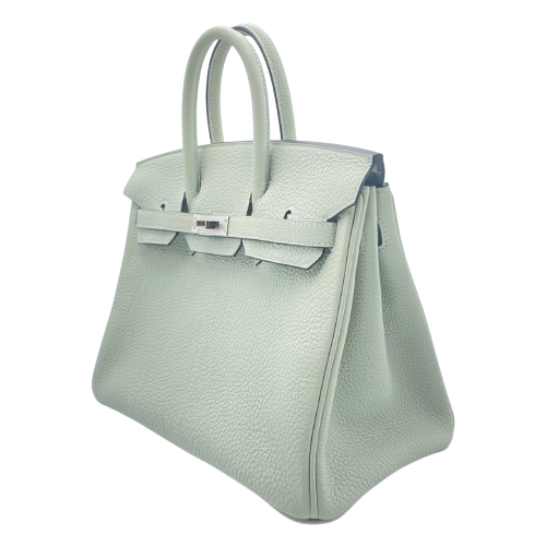 エルメス バーキン 25 グリネヴェ トゴ シルバー金具 B刻印