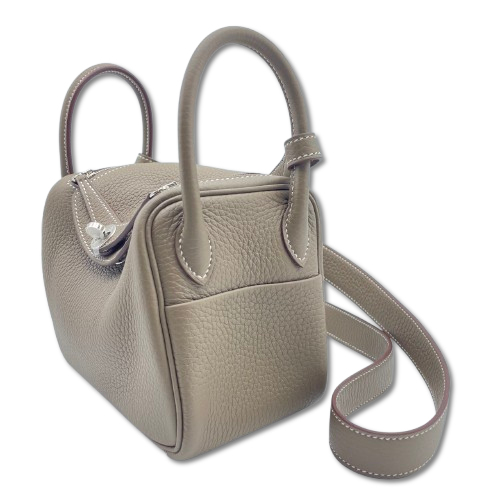 エルメス リンディミニ 20 エトゥープ トリヨンクレマンス シルバー金具 K刻印