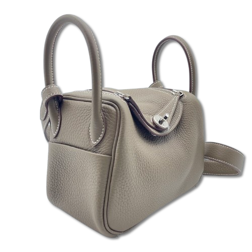 エルメス リンディミニ 20 エトゥープ トリヨンクレマンス シルバー金具 K刻印