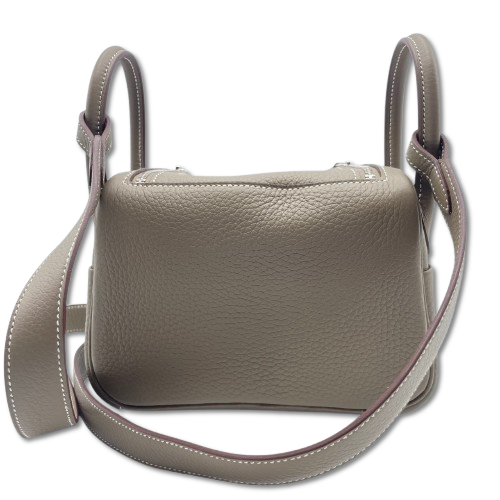 エルメス リンディミニ 20 エトゥープ トリヨンクレマンス シルバー金具 K刻印